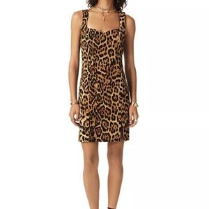 Maryam Nassir Zadeh x BA&SH Leopard “CEVEN” Dress!